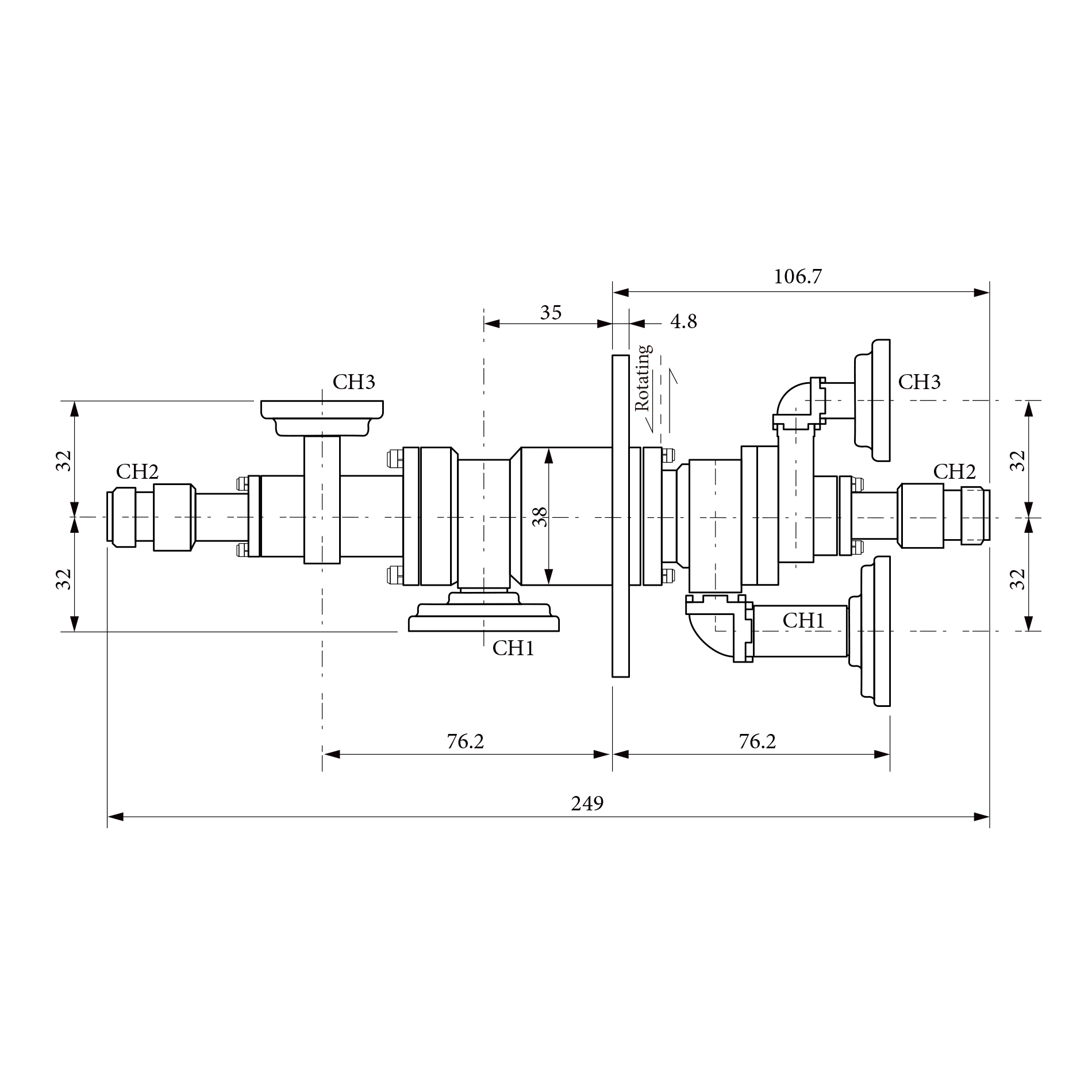 ·תؽRJ153188 1CH 2CH Ϊ8.5-10.5 GHz 3CHΪ16.0-17.0 GHz